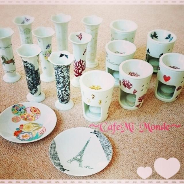 Selection 1Day Marcheポーセラーツ作品たち