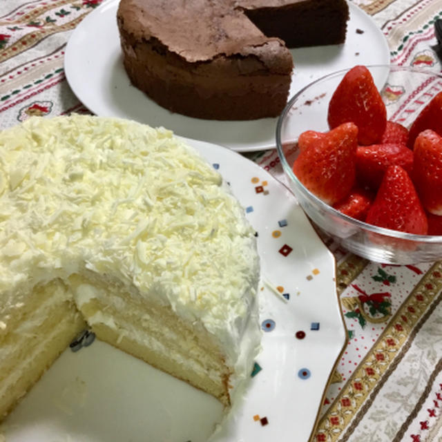 イブのケーキは2つのチョコレート仕様