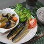 （夕飯）　秋刀魚の蒲焼プレート