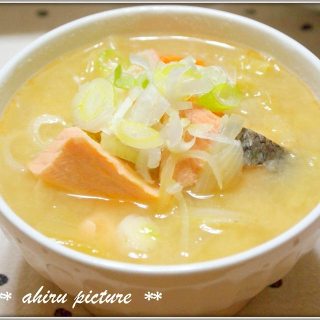 ahiru ご飯 …石狩汁☆…