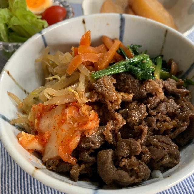 ビビンバ丼とたまの贅沢ランチ