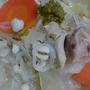 手作り柚こしょうとはとむぎの薬膳スープ