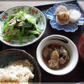 山芋焼きと牡蠣の醤油煮