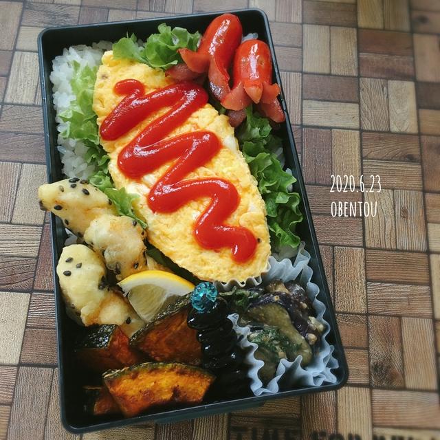 オムレツ弁当/スイーツピック