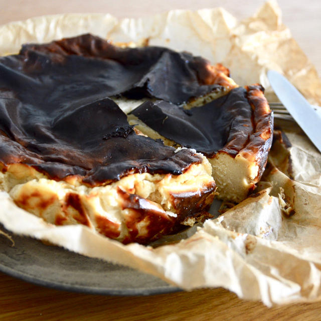 #728　お豆腐を使ったバスクチーズケーキ