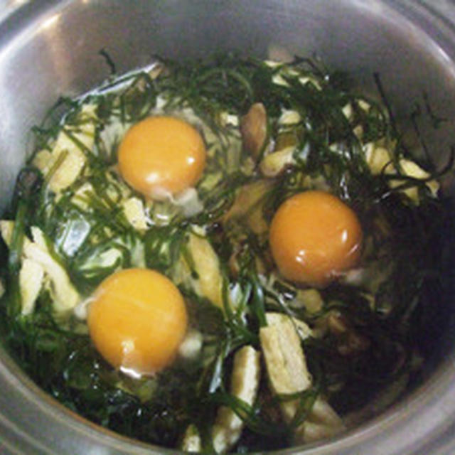 生昆布煮とトロトロ卵