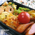 7/26 海老と卵のオイスターソース炒め弁当