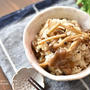 【レシピ・主食・冷凍作り置き】冷凍作り置きで便利な混ぜご飯！新ごぼうときのこの甘辛混ぜご飯
