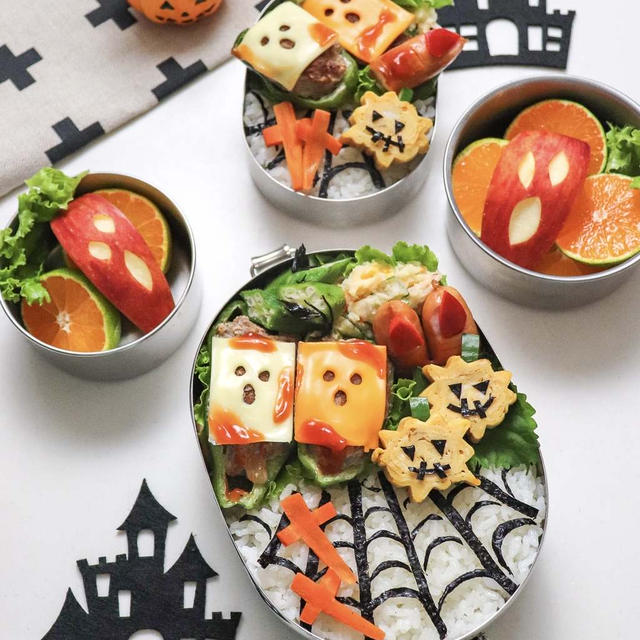 世にも恐ろしいハロウィン弁当、、、、、、