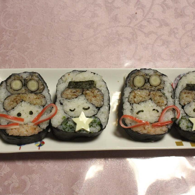 おりひめとひこぼしの巻き寿司