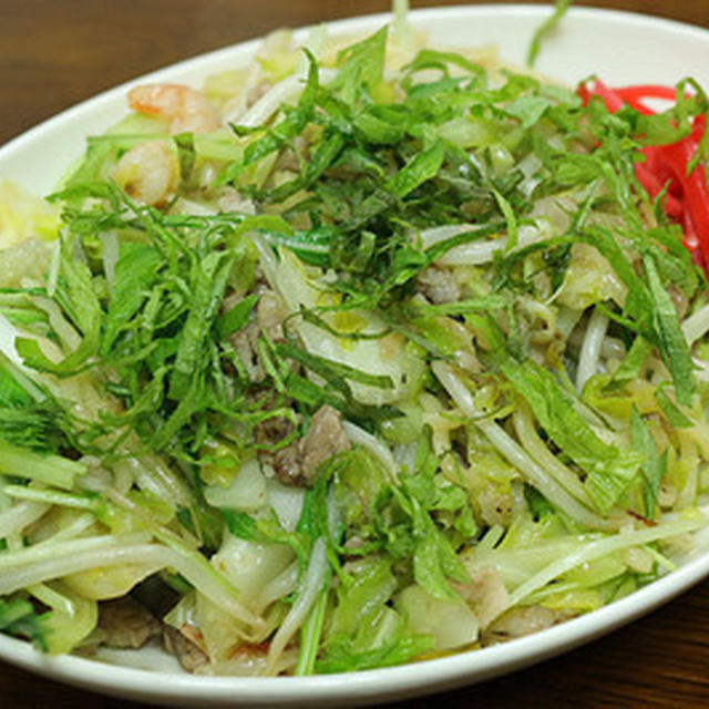 春限定　マルちゃん「焼きそば　えび塩味」の２食目と３食目