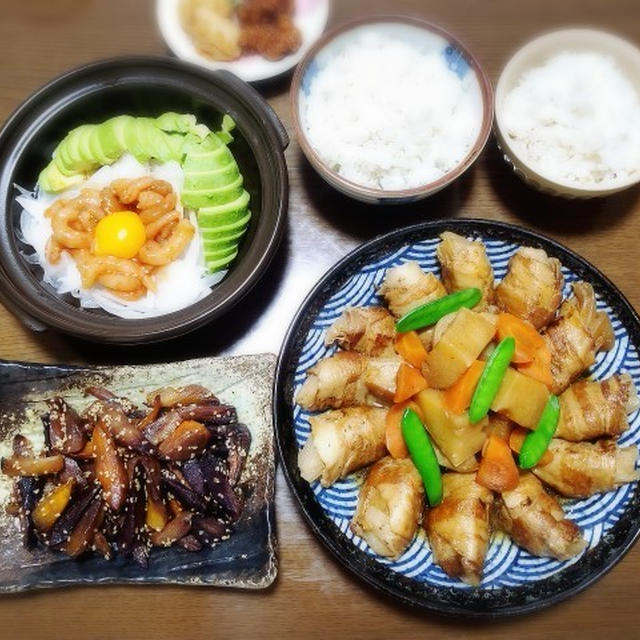 【家ごはん/献立】 新玉ねぎの肉巻き煮 肉じゃが風♪ [レシピ色々]