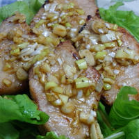 豚肉の五香粉揚げ　ねぎソース