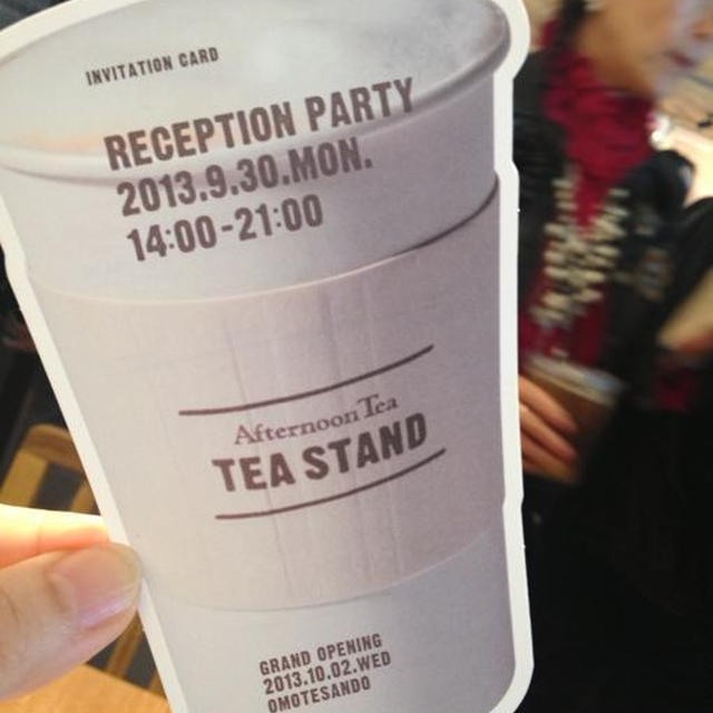 10/2 OPEN ！ Afternoon Tea の新業態　TEA STAND（表参道）
