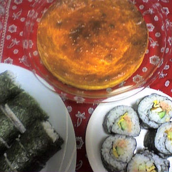 旦那さん大好物のサラダ巻き＆チーズケーキ