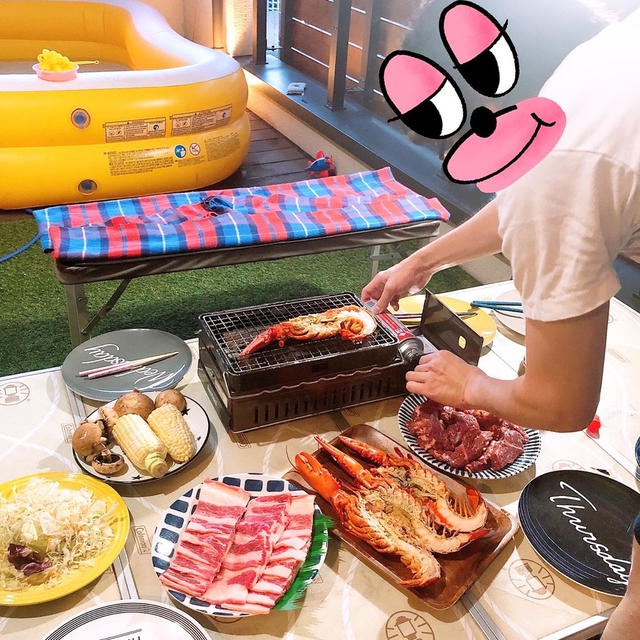 お家でキャンプ飯です〜！！