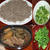 豚バラと茄子のつけそば＆モロヘイヤと豆腐の塩昆布あえ