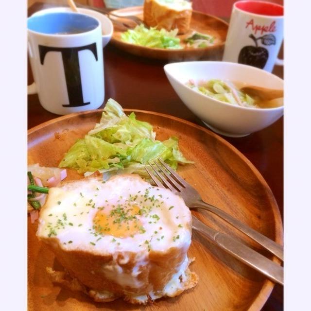【休肝日】とろーり！巣ごもりポーチドエッグバケットで朝ごはん