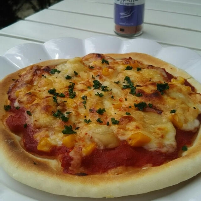 チーズたっぷりのピザ☆
