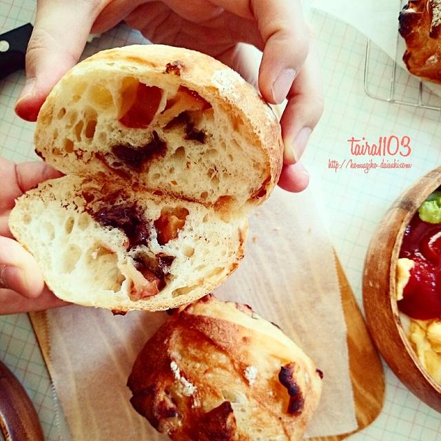 とじ目クープの金平ごぼうパンと、甘～い紅玉のリュスティック❁