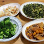 愛媛県産豚ヒレ肉と自家栽培ダイコン・金柑の炊飯器煮、自家祭ブロッコリーの茹で上げほか。