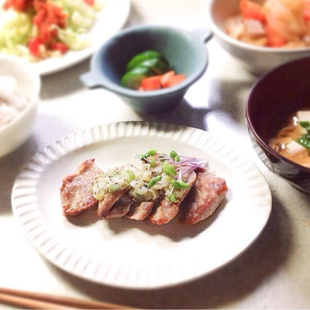 【 塩豚の肉じゃがと葱塩焼き ・ スタバでコーヒーセミナー 】