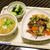 牛肉とニンニクの芽炒め丼 / 辛子明太子クリームパスタ