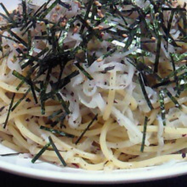 混ぜるだけ♪大根としらすのゆかりパスタ☆