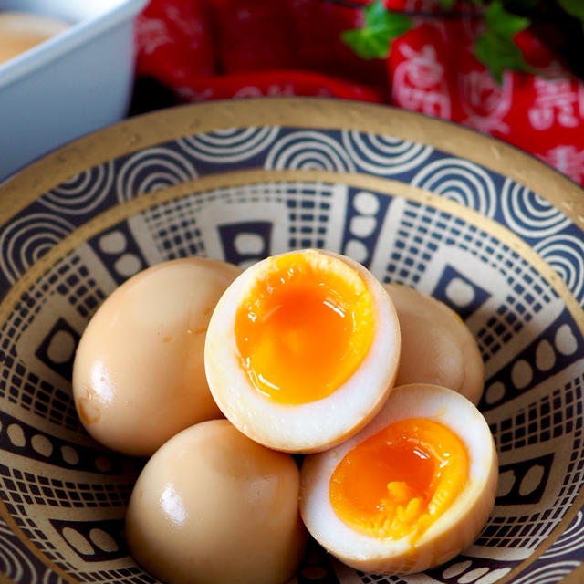 【失敗しない煮卵】煮卵の黄金比！半熟卵の基本の煮卵〈味玉〉