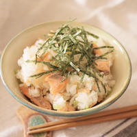 【簡単レシピ】鮭と青菜の混ぜごはん　＃すしのこ　＃混ぜるだけ