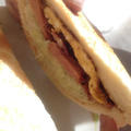 お好み焼き風ホットサンドウィッチ☆