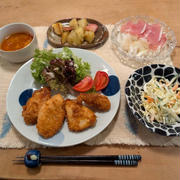パンガシウスフライ・ミネストローネの晩ご飯と　我が家のシンボルツリー♪