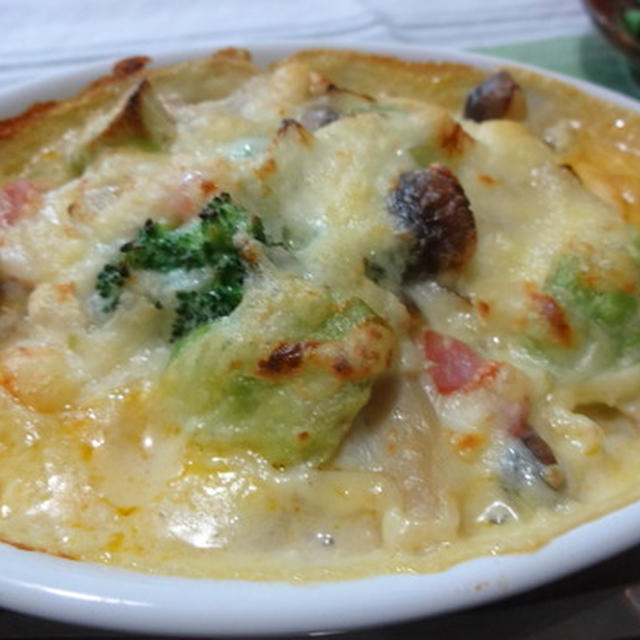 野菜とナポリグラタン＆りんごの胡麻グルト