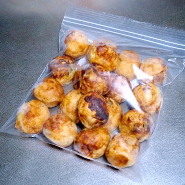 １個づつ取り出せる「冷凍たこ焼き」