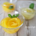 簡単、モモの缶詰で！花咲くフルーツゼリー☆シンプルなレシピで可愛いスイーツ by めろんぱんママさん
