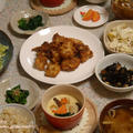 塩麹から揚げ と、飾り茶碗蒸し。