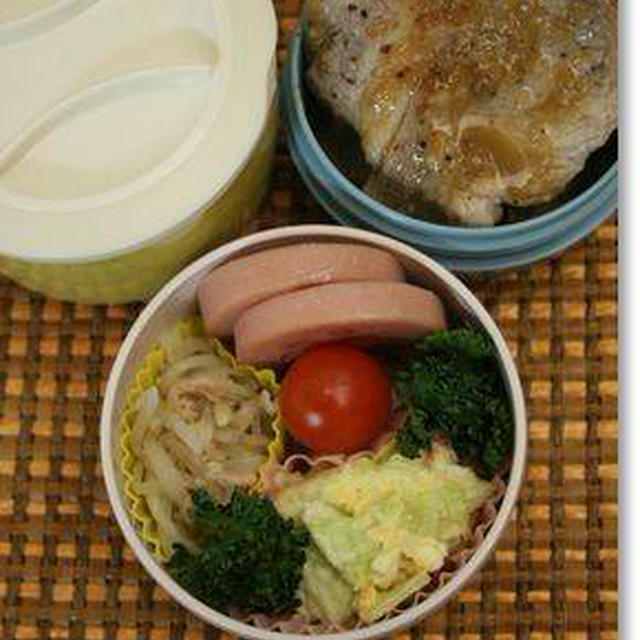 焼肉＆キャベツと卵のマヨサラダ