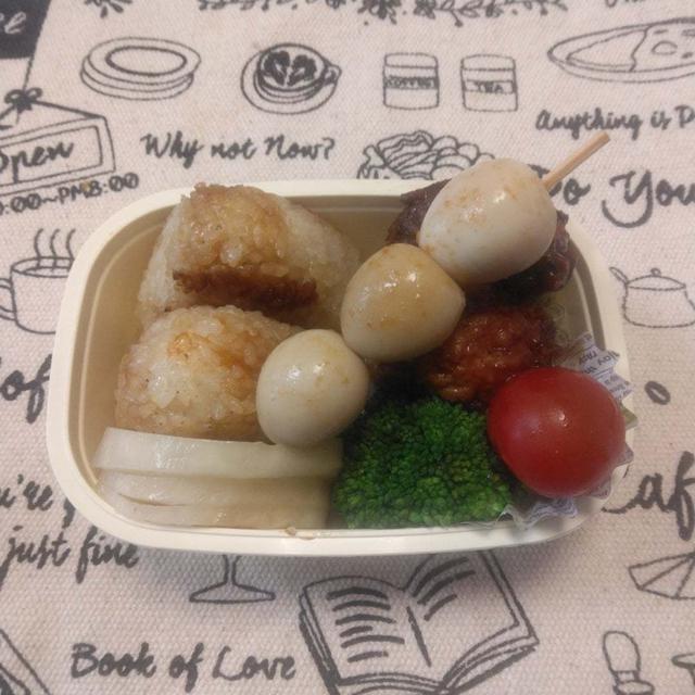 焼きおにぎりセット弁当〖おにぎり弁当〗   #平日お昼ご飯はお弁当or外食
