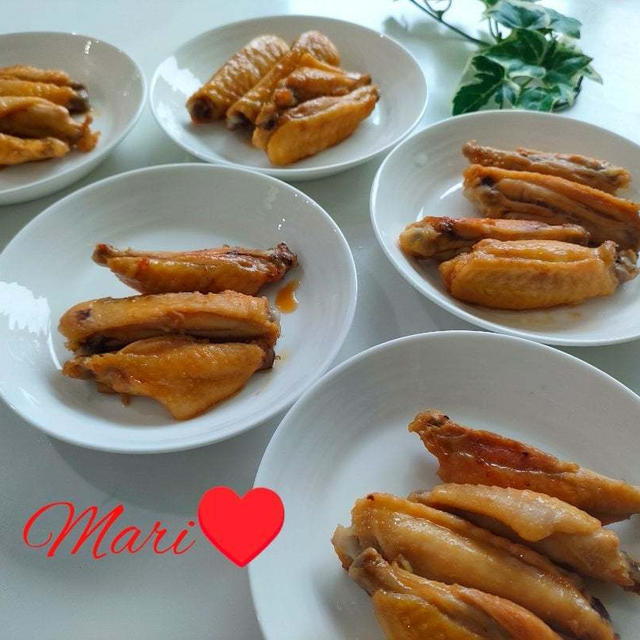 《レシピ有》鶏手羽中のフライパンスタミナ焼き。