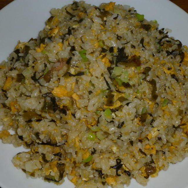 高菜と明太子のチャーハン