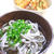 黒ごまうどんとミニかき揚げ丼