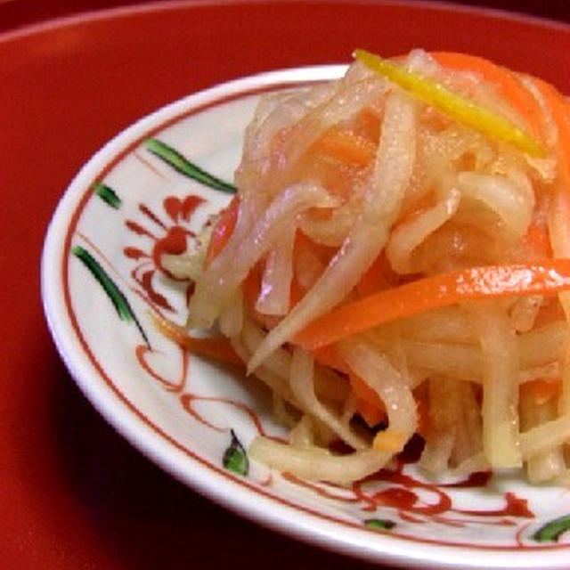 トップ10入り☆柿酢の紅白なます【#柿酢　#発酵食品】