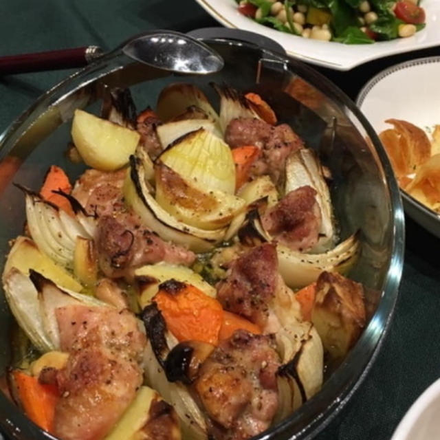 おもてなし料理 鶏もも肉と野菜のオーブン焼き 簡易レシピ付 By Kajuさん レシピブログ 料理ブログのレシピ満載