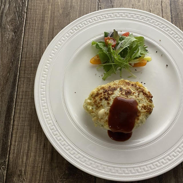 青のりチーズハンバーグ