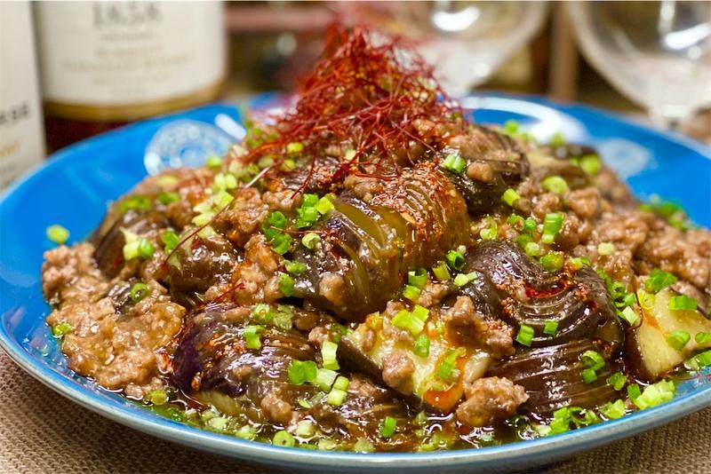 【レシピ】トロトロ茄子とひき肉のピリ辛味噌炒め