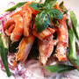 お野菜いっぱい海老と蟹のキムチダレ素麺