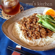 簡単ピリ辛♡箸が止まらない‼具入り辣油deジャージャー素麺♡