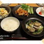 鶏肉のはちみつみそ焼き・あさりと小松菜の中華スープ蒸し・ゆで玉子のポテトサラダ♪