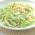 野菜をもりもり食べよう〜！キャベツとしらすの和風ペペロンチーニ。