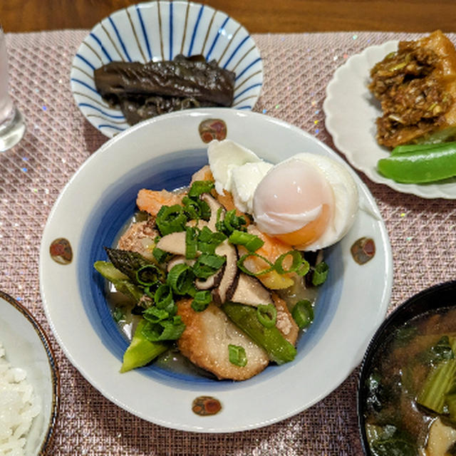 小エビと鯖缶の野菜あん